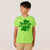 T-shirt Lucky Irish St. Patricks Day Shamrock vert (Devant entier)