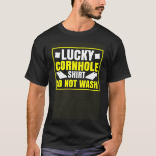 T-shirt Lucky Joueur Cornhole Sack Bean Sag Pelouse Jeu Be