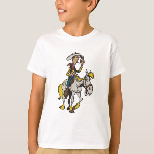 T-shirt Lucky Luke et Jolly Jumper dessin animé cowboy & c