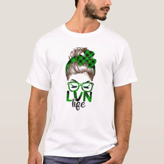 T-shirt Lucky Lvn Jour de la Saint Patrick irlandais Shamr (Devant)