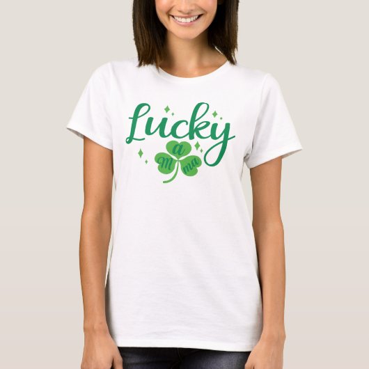 T-shirt Lucky Mama, Saint-Patrick (Devant)