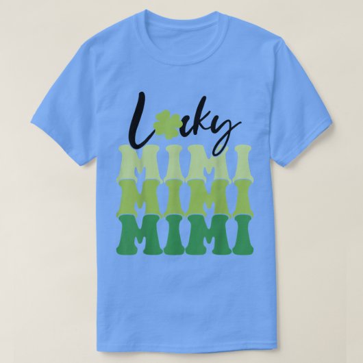 T-shirt Lucky Mimi Jour de la Saint Patrick de vie Famille (Design devant)