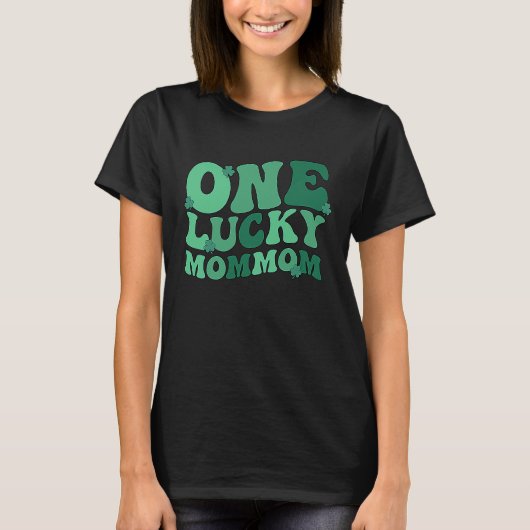 T-shirt Lucky Mommom Grandmother St Patrick's Day Mommom G (Devant)