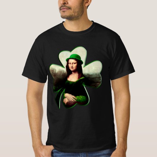 T-shirt Lucky Mona Lisa Saint-Patrick (Devant)