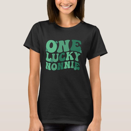 T-shirt Lucky Nonnie Grand-mère St Patrick's Day Nonnie G (Devant)