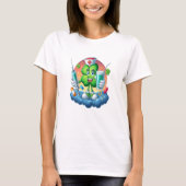 T-shirt Lucky Nurse Green Shamrock (Devant)