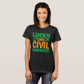 T-shirt Lucky One Engineer Board Exam Passer Engineering (Devant entier)