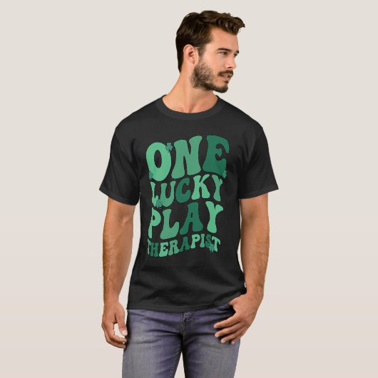 T-shirt Lucky Play Therapist St Patrick's Day Play Therapy (Devant entier)