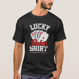 T-shirt Lucky Poker Funny Poker Carte Joueur