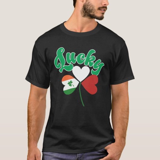 T-shirt Lucky Polish Irish shamrock Saint Patricks Day 1 (Devant)