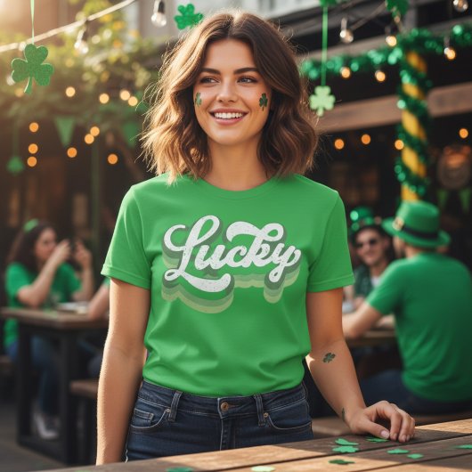 T-shirt Lucky Retro St Patrick's Day