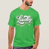 T-shirt Lucky Retro St Patrick's Day (Devant)