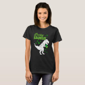 T-shirt Lucky Saurus dinosaur t-rex for St Patricks day ki (Devant entier)
