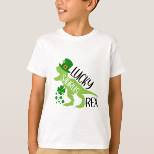 T-shirt Lucky Saurus Rex - Dinosaure de la Saint Patrick