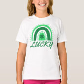 T-shirt Lucky Shamrock Rainbow St Patrick's (Devant)