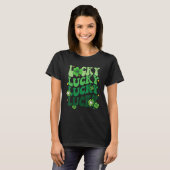 T-shirt Lucky Shamrock St Patrick's Day Saint Paddy's Rain (Devant entier)