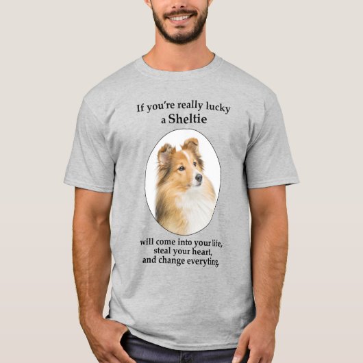 T-shirt Lucky Sheltie (Devant)