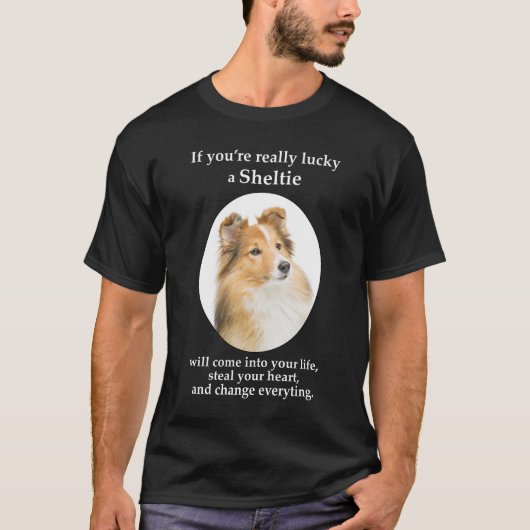 T-shirt Lucky Sheltie (Devant)
