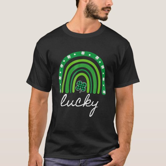 T-shirt Lucky Shenanigans Coordinator Rainbow St Patrick D (Devant)