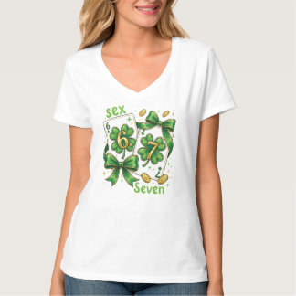 T-shirt Lucky Six Seven Playing Cards, St Patricks Day