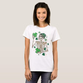 T-shirt Lucky Skeleton , ST Patricks Day, Pat (Devant entier)
