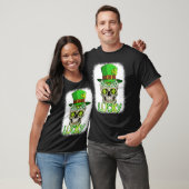 T-shirt Lucky Skull Leprechaun Sugar Skull St Patrick Blea (Unisexe)