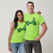 T-shirt Lucky St Patrick Leopard Leprechaun Casquette Sham (Unisexe)