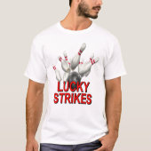 T-shirt Lucky Strikes Bowling (Devant)