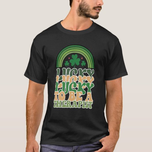 T-shirt Lucky To Be A Therapist St Patricks Day Speech The (Devant)