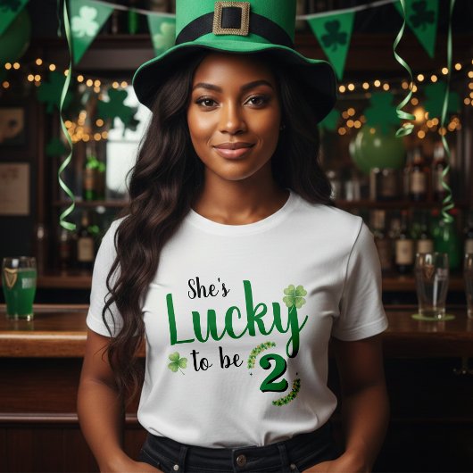 T-shirt Lucky to be St Patrick's Day Kid Birthday Parent