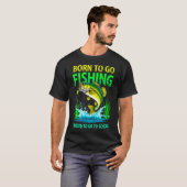 T-shirt Lucky va à la pêche (Devant entier)