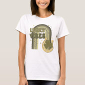 T-shirt Lucky Vibes Boho Rainbow St Patrick's Day Irish (Devant)