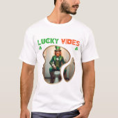 T-shirt Lucky Vibes - Irish Luck and Laughty (Devant)