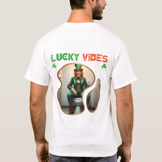 T-shirt Lucky Vibes - Irish Luck and Laughty (Dos)