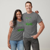 T-shirt Lucky Vibes Skeleton Dancing St Patrick Day Irish (Unisexe)