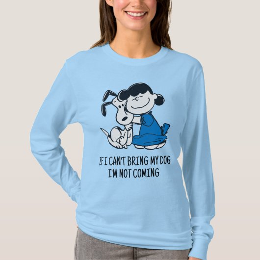T-shirt Lucy Hugging Snoopy (Devant)