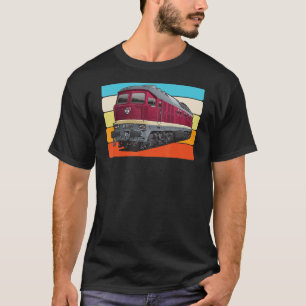 T-shirt Ludmilla Diesel-Locomotive Est Allemand BR 132 BR