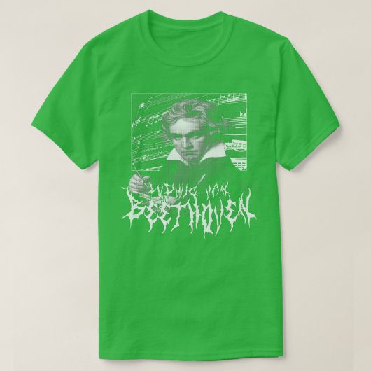T-shirt Ludwig Van Beethoven Metal (Design devant)