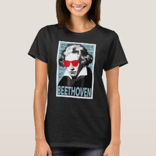 T-shirt Ludwig Van Beethoven Poster Style Graphique