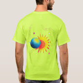 T-shirt Lueur d'éclipse cosmique. (Dos)