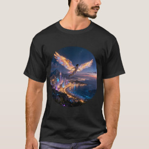 T-shirt Lueur dorée sur la civilisation nocturne