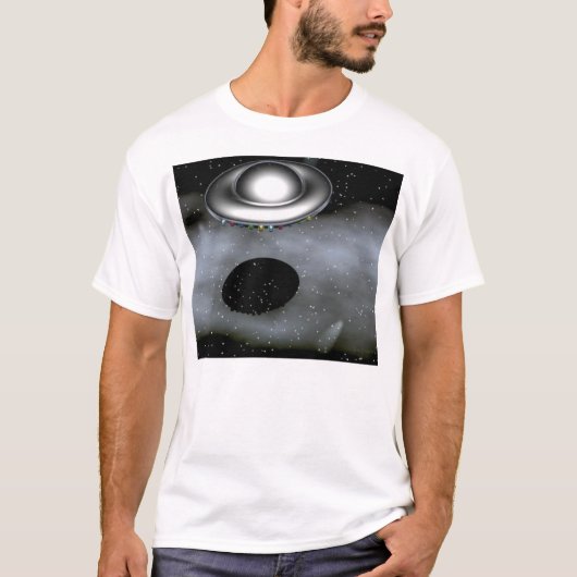 T-shirt L'UFO cherche à la maison (Devant)