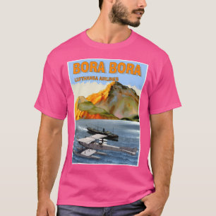 T-shirt Lufthansa Airlines Vintage Vol vers Bora Bora Trav