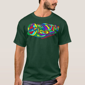 T-shirt Luge Skeleton obsédée Dormir Sport d'hiver Lug