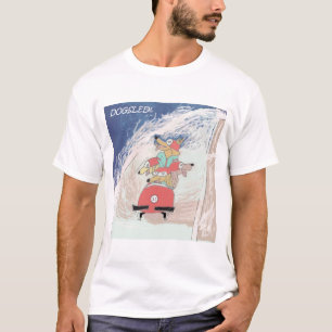 T-shirt Luge tirée par des chiens !