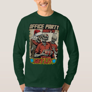 T-shirt Lugubre pull de Noël zombies cerveau bande dessiné