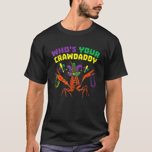 T-shirt Lui Dont Votre Crawdaddy Crawfish Jester Beads Mar (Devant)