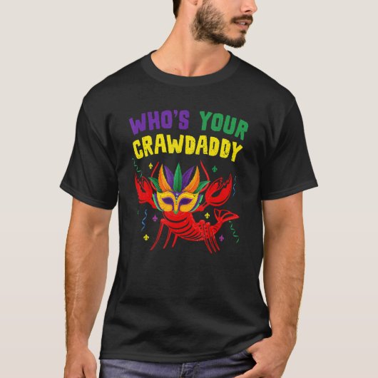 T-shirt Lui Dont Votre Crawdaddy Crawfish Jester Beads Mar (Devant)