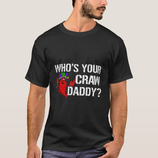 T-shirt Lui Dont Votre Crawdaddy Crawfish Jester Beads Mar (Devant)