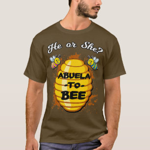 T-shirt Lui Ou Elle Abuela À Être Genre Bébé Révéler Annou